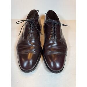 Size 8.5 EEE Allen Edmonds Park Avenue Brown Leather Shoes Lace Up Oxford Dress